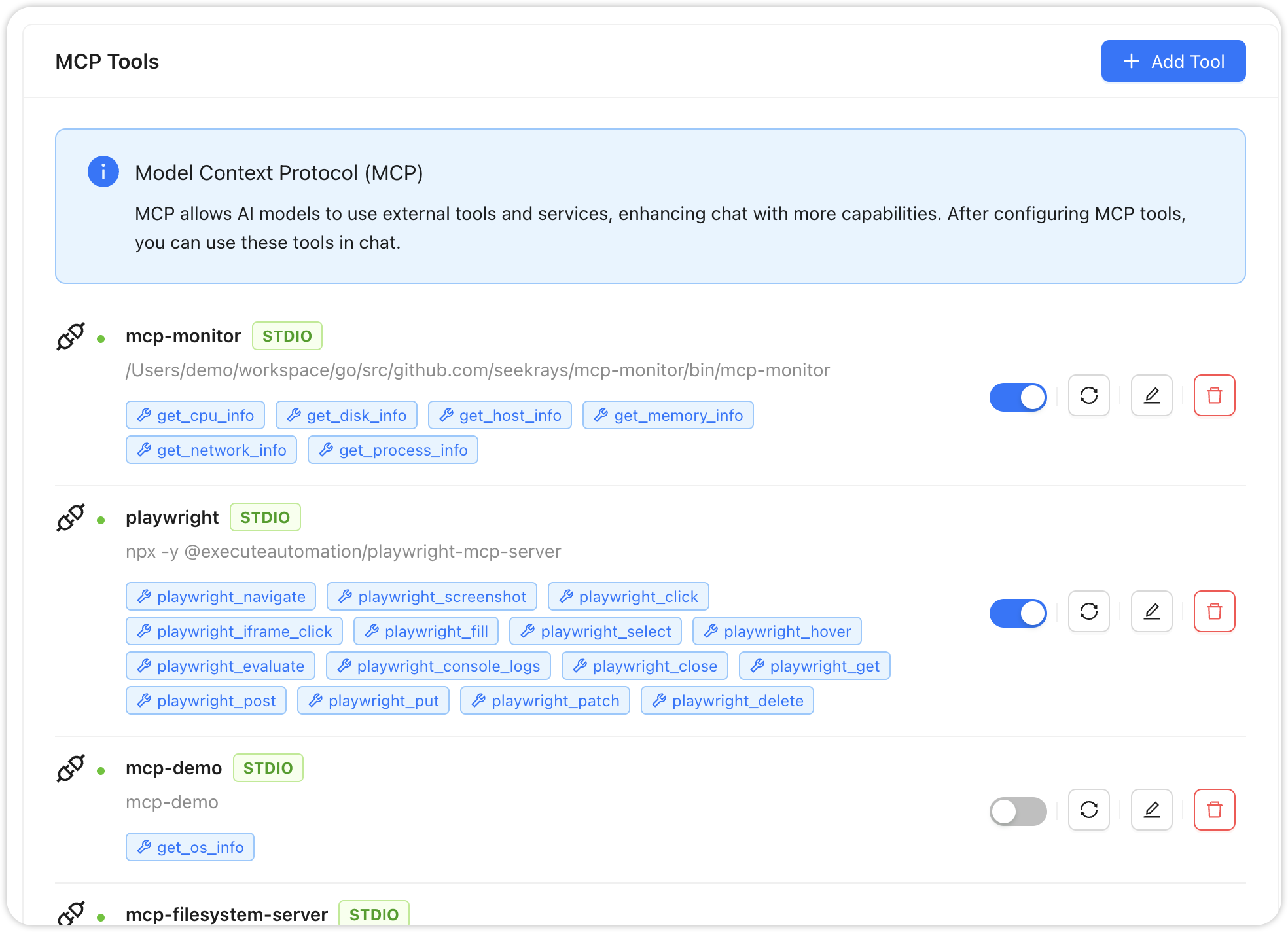 MCP Tools Integration